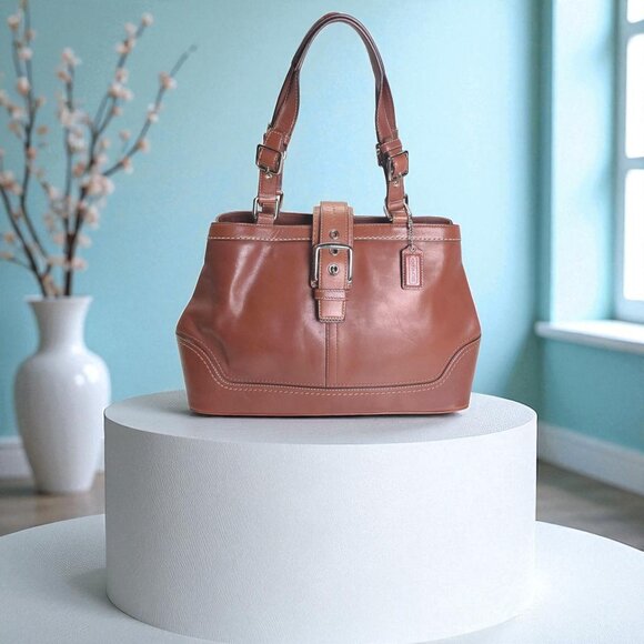 COACH Hamptons Satchel in brown Y2K - Picture 1 of 10